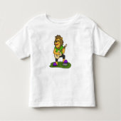 Lion Musician Guitar Music Kinder Shirts (Voorkant)