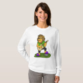 Lion Musician Guitar Music T-shirt (Voorkant volledig)