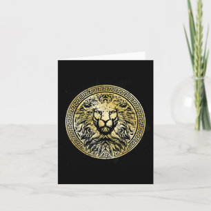 Lion Mythology Gold Beast Workout Motivatie Gym F Kaart
