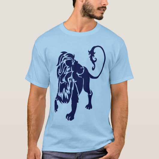 lion NAVY T-shirt (Voorkant)