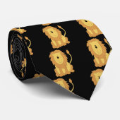 Lion Necktie Stropdas (Opgerold)