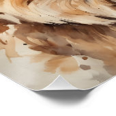 Lion no 1 Glanzend Poster (Hoek)