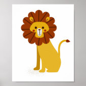 Lion Nursery Animal Poster (Voorkant)