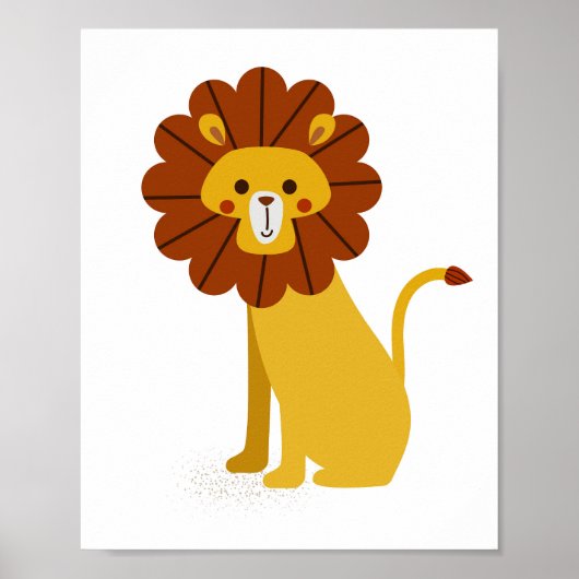 Lion Nursery Animal Poster (Voorkant)