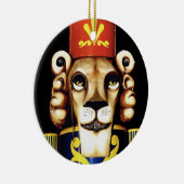 Lion Nutkraker kerstversiering Keramisch Ornament (Rechts)