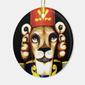 Lion Nutkraker kerstversiering Keramisch Ornament (Links)