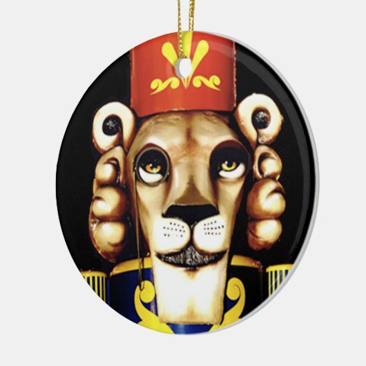 Lion Nutkraker kerstversiering Keramisch Ornament (Links)
