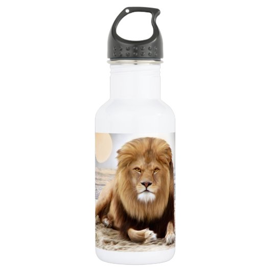Lion Ocean Photo Paint Waterfles (Voorkant)