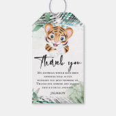 Lion Oerwoud Birthday Hartelijk dank Cadeaulabel (Voorkant)