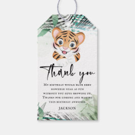 Lion Oerwoud Birthday Hartelijk dank Cadeaulabel