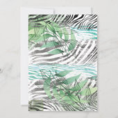 Lion Oerwoud Cute Second Birthday Invitation Kaart (Achterkant)