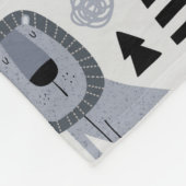 Lion Oerwoud King Fleece Blanket (Hoek)