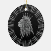 Lion - Oerwoud King Keramisch Ornament (Links)