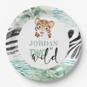 Lion Oerwoud op persoonlijke titel 2e verjaardag Papieren Bordje (Voorkant)