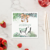 Lion Oerwoud op persoonlijke titel 2e verjaardag Servet (Insitu)