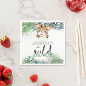 Lion Oerwoud Personalized 5th Birthday Napkins Servet (Insitu)