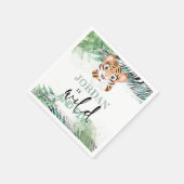 Lion Oerwoud Personalized 5th Birthday Napkins Servet (Hoek)