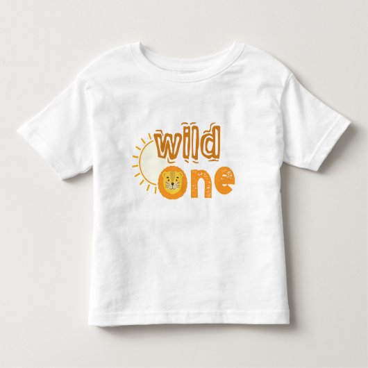 Lion Oerwoud Safari Animal Wild Eén dag Kinder Shirts (Voorkant)