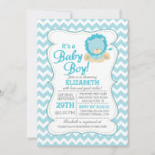 Lion Oerwoud Safari Baby shower Uitnodiging (Voorkant)