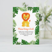 Lion Oerwoud Safari Dier | Forest Bring A Book Kaart (Staand voorkant)