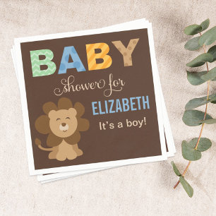 Lion Oerwoud  Schoonschoenen voor bruine baby Servet