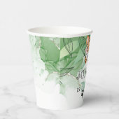 Lion Oerwoud Wild 2e verjaardag gepersonaliseerd Papieren Bekers (Rechts)