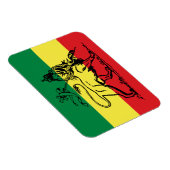 Lion of Juda - Rastafara Rastafari - Reggae Magnet Magneet (Rechterzijde)