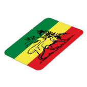 Lion of Juda - Rastafara Rastafari - Reggae Magnet Magneet (Linkerzijde)