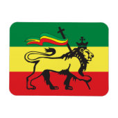 Lion of Juda - Rastafara Rastafari - Reggae Magnet Magneet (Horizontaal)