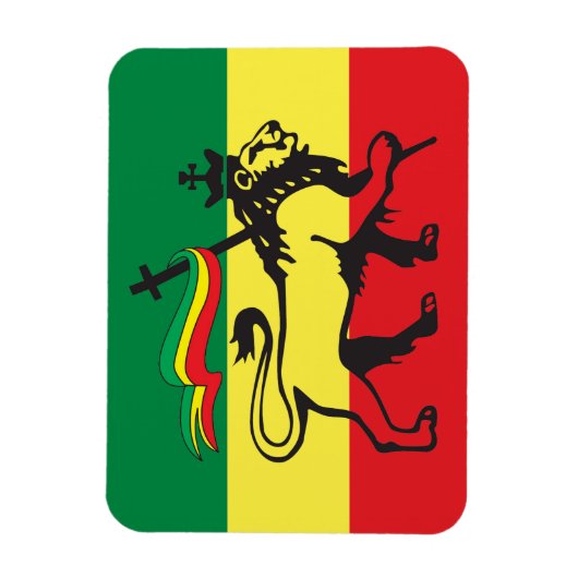 Lion of Juda - Rastafara Rastafari - Reggae Magnet Magneet (Verticaal)