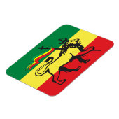 Lion of Juda - Rastafara Rastafari - Reggae Magnet Magneet (Linkerzijde)