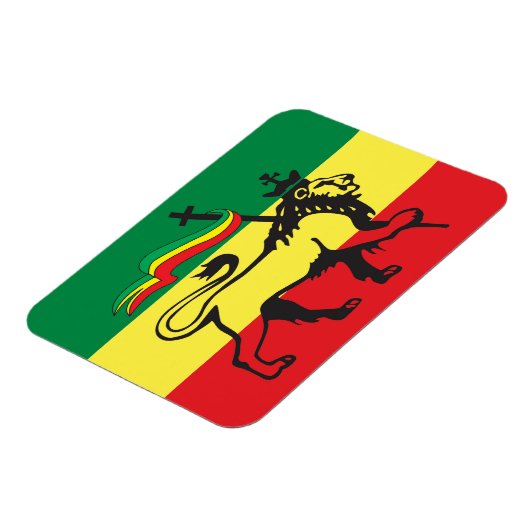 Lion of Juda - Rastafara Rastafari - Reggae Magnet Magneet (Linkerzijde)