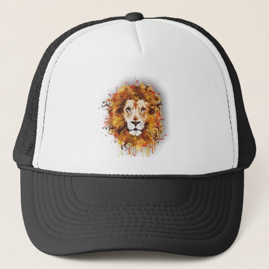 Lion of Judah - African Art - Reggae Roots Shirt Trucker Pet (Voorkant)