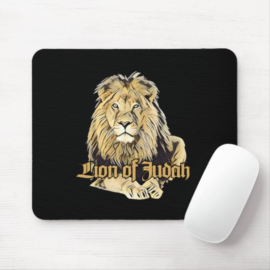 Lion of Judah - Big Lion - Mousepad Muismat (Met muis)