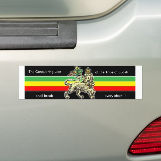 Lion of Judah Bumpersticker (Op auto)