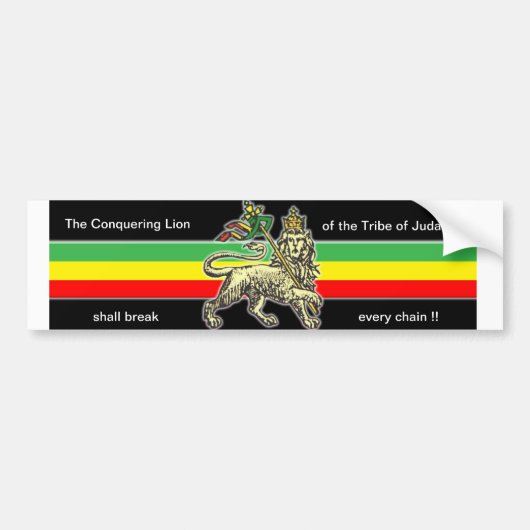 Lion of Judah Bumpersticker (Voorkant)