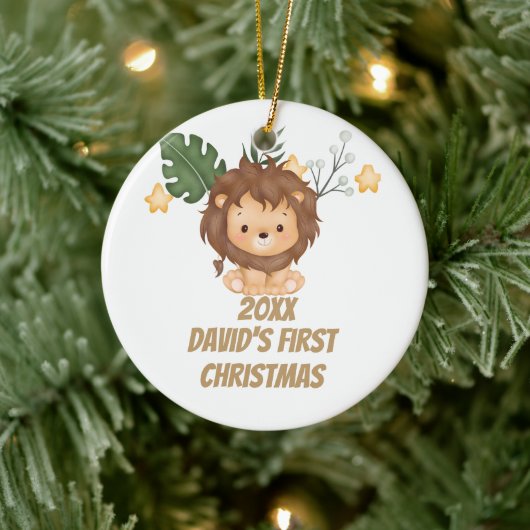 Lion of Judah Ceramic Ornament First Christmas (Boom)