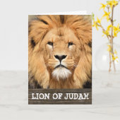 LION OF JUDAH CHRISTELIJK ART KAART (Gele Bloem)