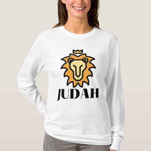 Lion of Judah Faith gebaseerde vrouw T-shirt (Voorkant)