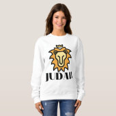 Lion of Judah Faith gebaseerde vrouwen Trui (Voorkant volledig)