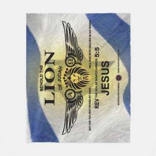 Lion of Judah Fleece Deken