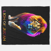 Lion of Judah Fleece Deken (Voorkant (Horizontaal))