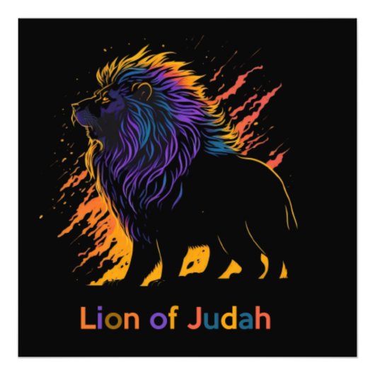 Lion of Judah Foto Afdruk (Voorkant)