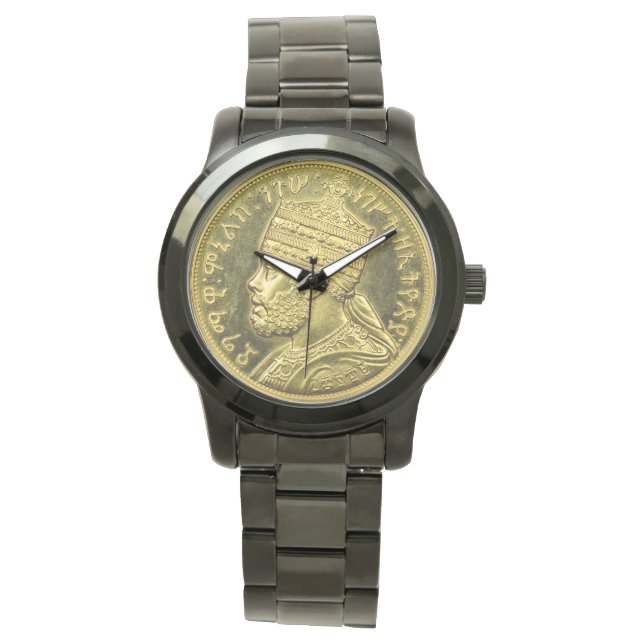 Lion of Judah - Haile Selassie - Rastafari Watch A Horloge (Voorkant)