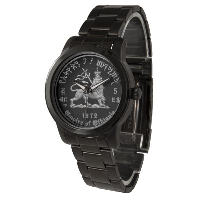 Lion of Judah - Haile Selassie - Rastafari Watch A Horloge (Gekanteld)