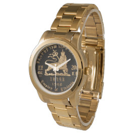 Lion of Judah - Haile Selassie - Rastafari Watch A Horloge