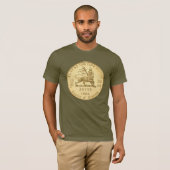 Lion of Judah - Jah Army Gold - Rasta Reggae Shirt (Voorkant volledig)