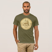 Lion of Judah - Jah Army Gold - Rasta Reggae Shirt (Voorkant volledig)