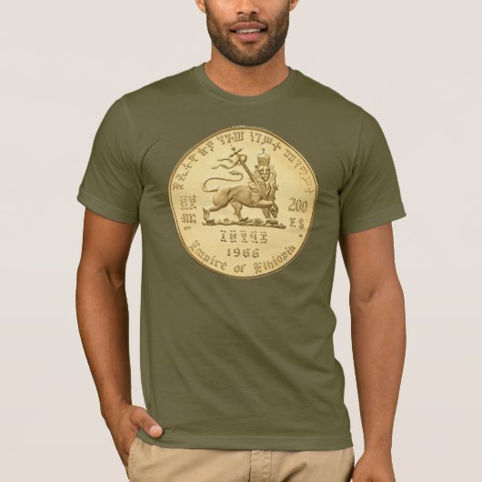 Lion of Judah - Jah Army Gold - Rasta Reggae Shirt (Voorkant)