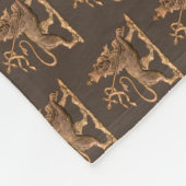 Lion of Judah Jah Army INI Haile Selassie Rasta Fleece Deken (Hoek)